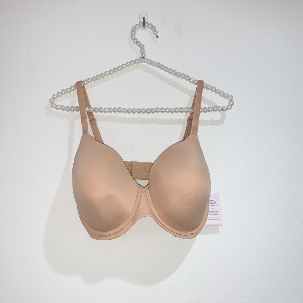Auden‎ nude smooth full coverage bra size 34DD 34E new with tags underwire